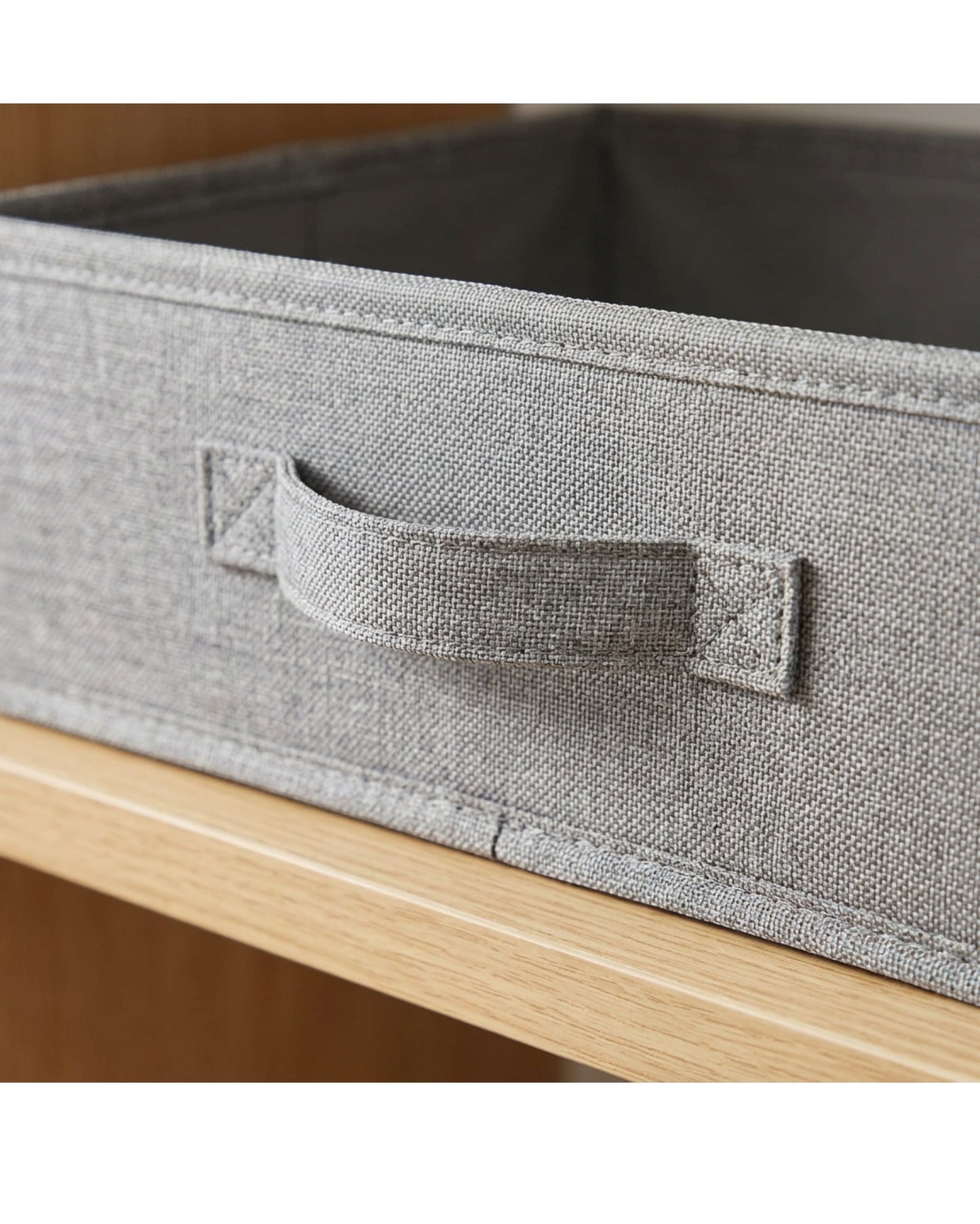 Wvkgd Low Shelf Fabric Basket Gray 2 Pack