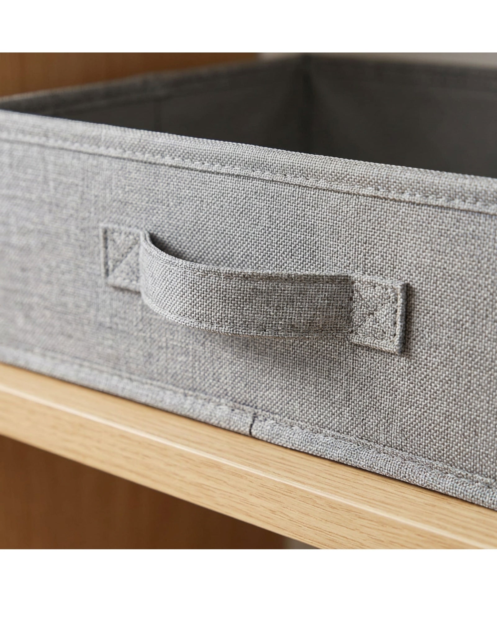 Wvkgd Low Shelf Fabric Basket Gray 2 Pack